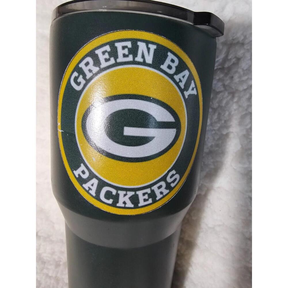 Unbranded NFL Football Green Bay Packers Tumbler Metal Green 8" - Picture 3 of 15